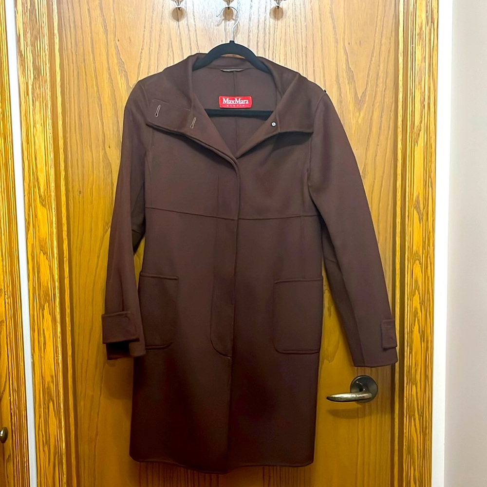 Authentic Max Mara Chocolate Brown Coat